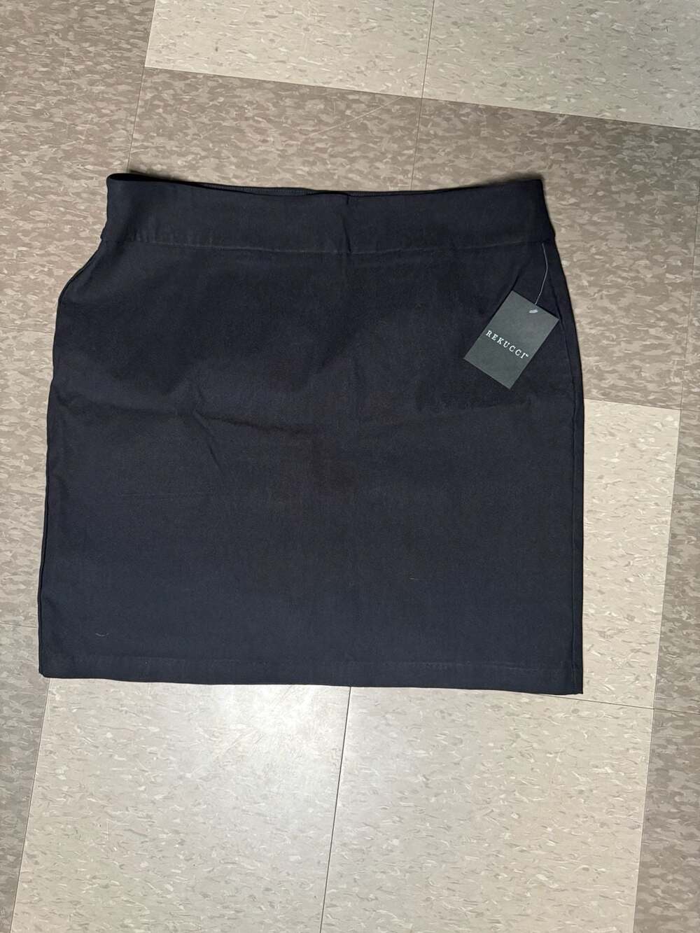 Rekucci Women's Ease In To Comfort Secret Figure Stretch Straight Skirt